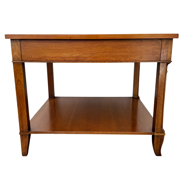 Pair of vintage Baker Furniture French Regency Cherry Side Tables or Nightstands