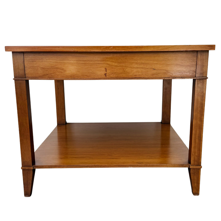 Pair of vintage Baker Furniture French Regency Cherry Side Tables or Nightstands