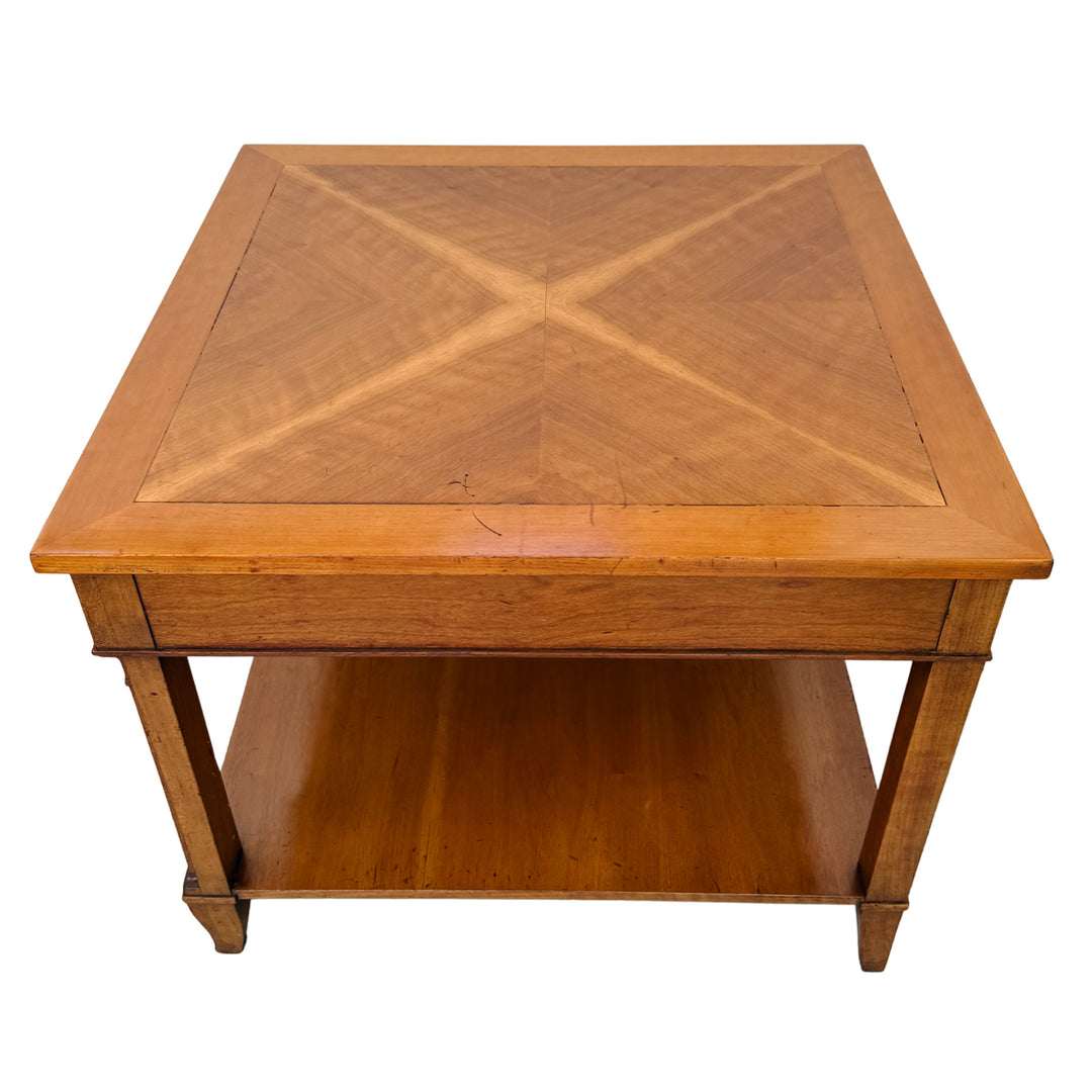 Pair of vintage Baker Furniture French Regency Cherry Side Tables or Nightstands