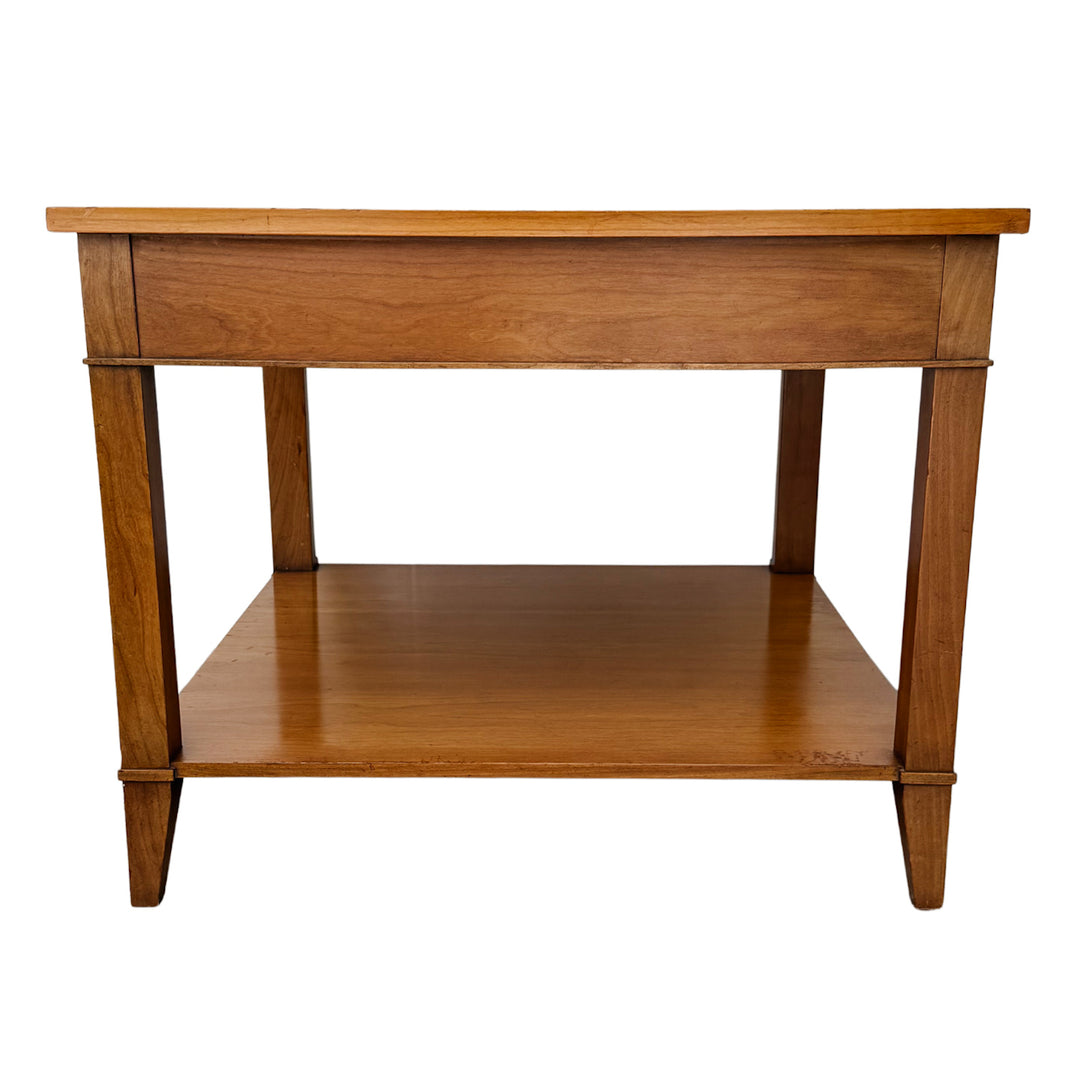 Pair of vintage Baker Furniture French Regency Cherry Side Tables or Nightstands