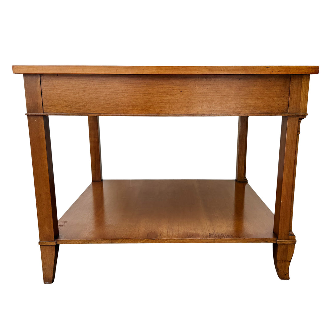 Pair of vintage Baker Furniture French Regency Cherry Side Tables or Nightstands