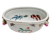 Petite Chinoiserie Foot Bath Planter With Pomegranate Handles 