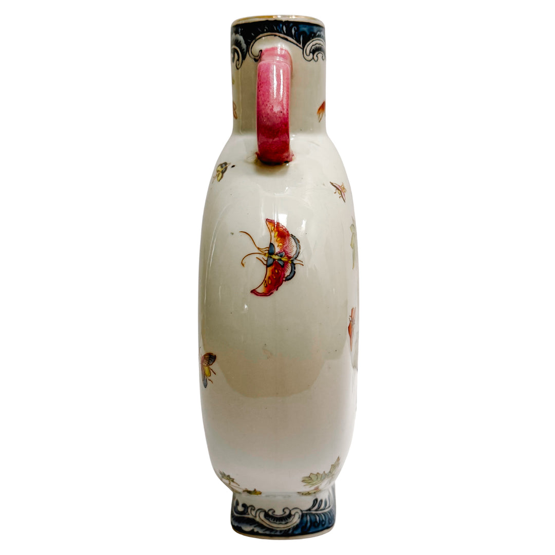 Petite Famille Rose Moon Flask Chinoiserie Vase