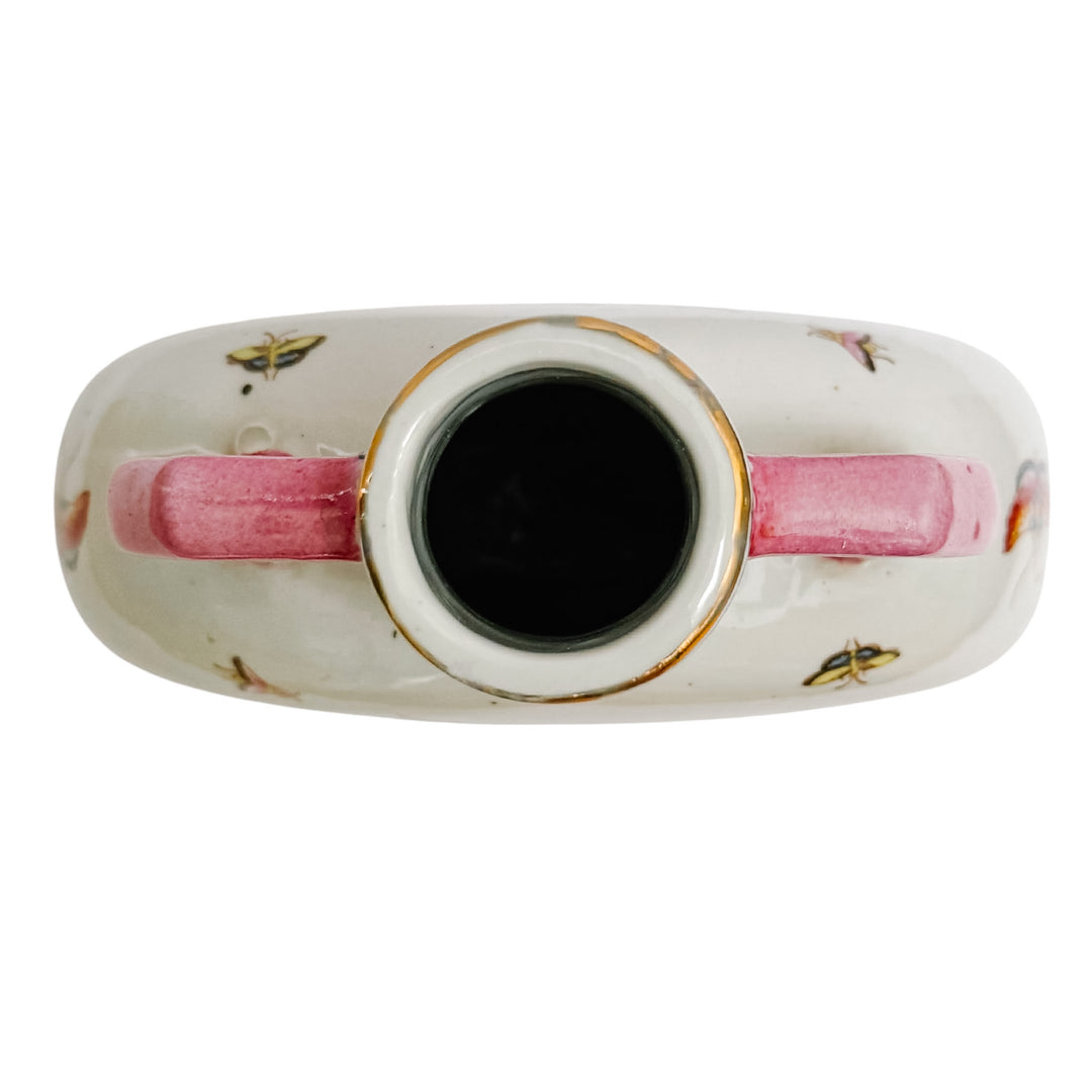 Petite Famille Rose Moon Flask Chinoiserie Vase