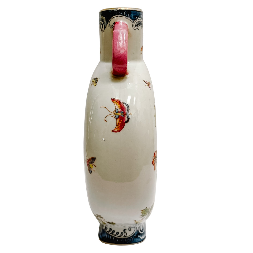 Petite Famille Rose Moon Flask Chinoiserie Vase