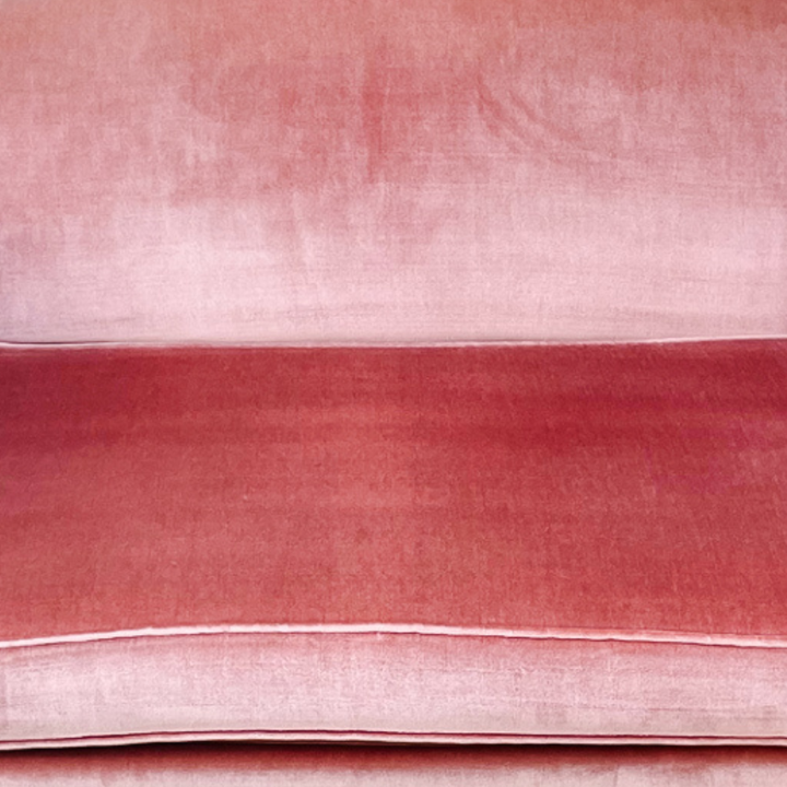 Pink French Style Upholstered Canape Loveseat by Hickory Chair Furniture