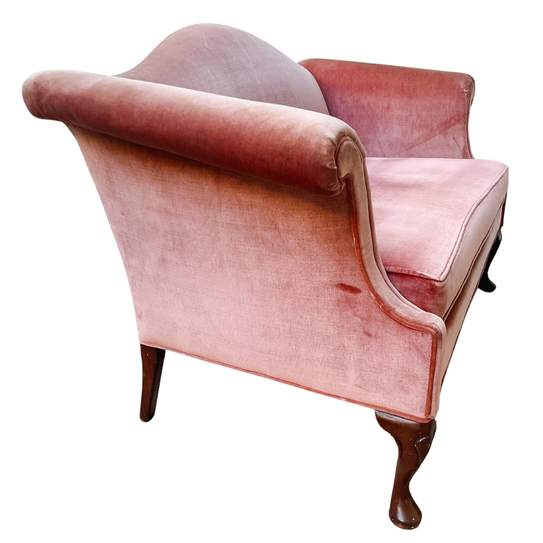 Pink French Style Upholstered Canape Loveseat by Hickory Chair Furniture