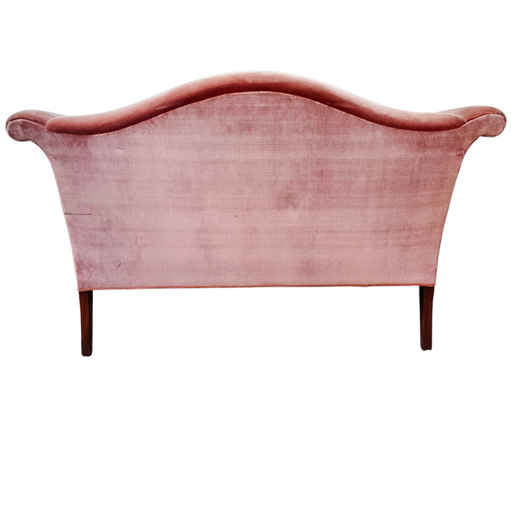 Pink French Style Upholstered Canape Loveseat by Hickory Chair Furniture