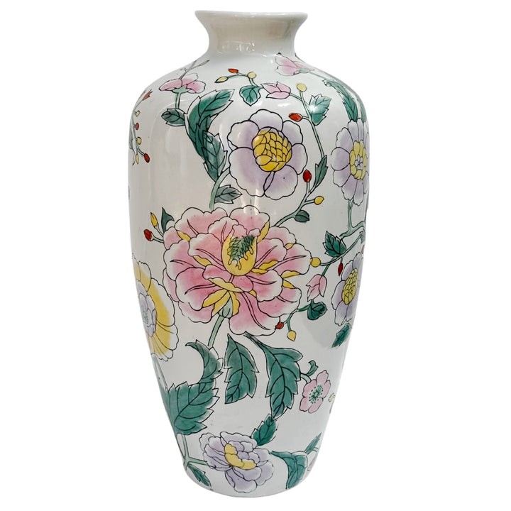 Pink & Lavender Chrysanthemums Flower Vase