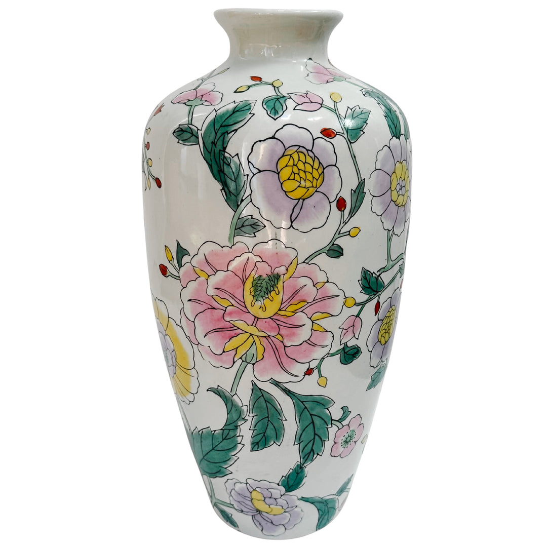 Pink & Lavender Chrysanthemums Flower Vase
