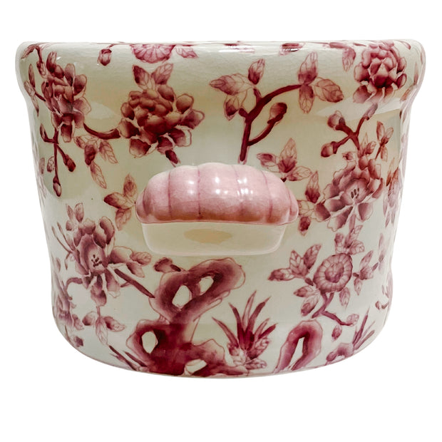 Pink & White Andrea by Sadek Porcelain Foot Bath Planter