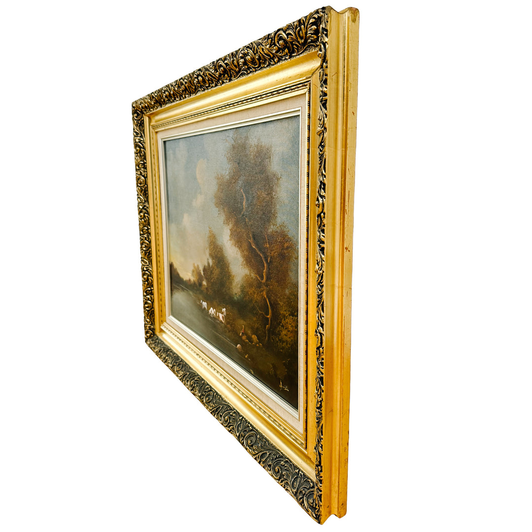 The Ramirez Pastoral: A Mid-Century Tonalist Landscape Oil on Canvas