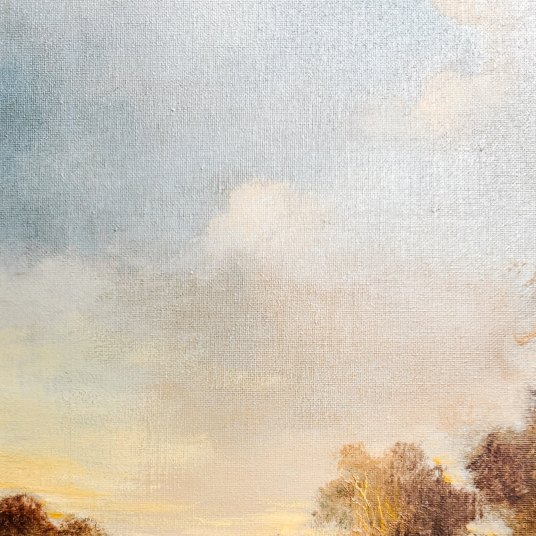 The Ramirez Pastoral: A Mid-Century Tonalist Landscape Oil on Canvas