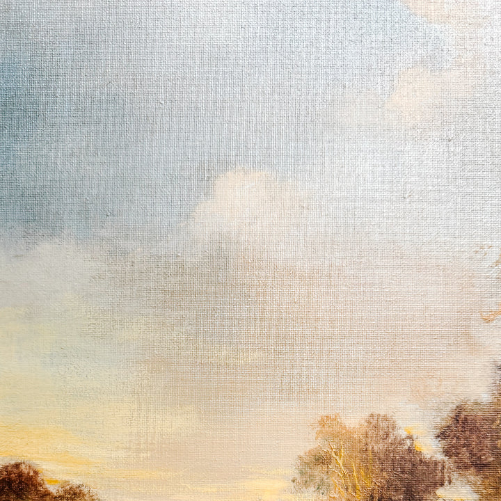 The Ramirez Pastoral: A Mid-Century Tonalist Landscape Oil on Canvas