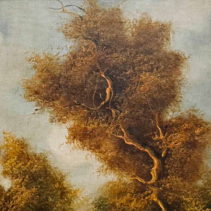 The Ramirez Pastoral: A Mid-Century Tonalist Landscape Oil on Canvas