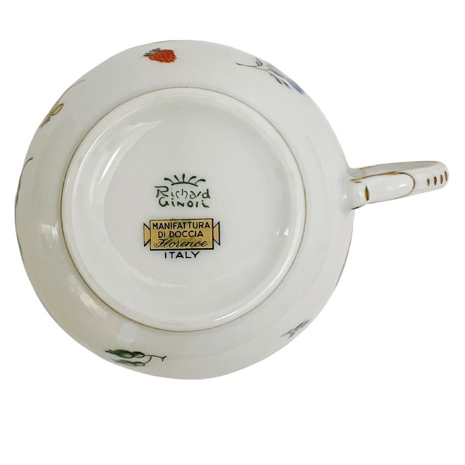Richard Ginori Italian Fruit (Antico Doccia) Coffee Serving Set