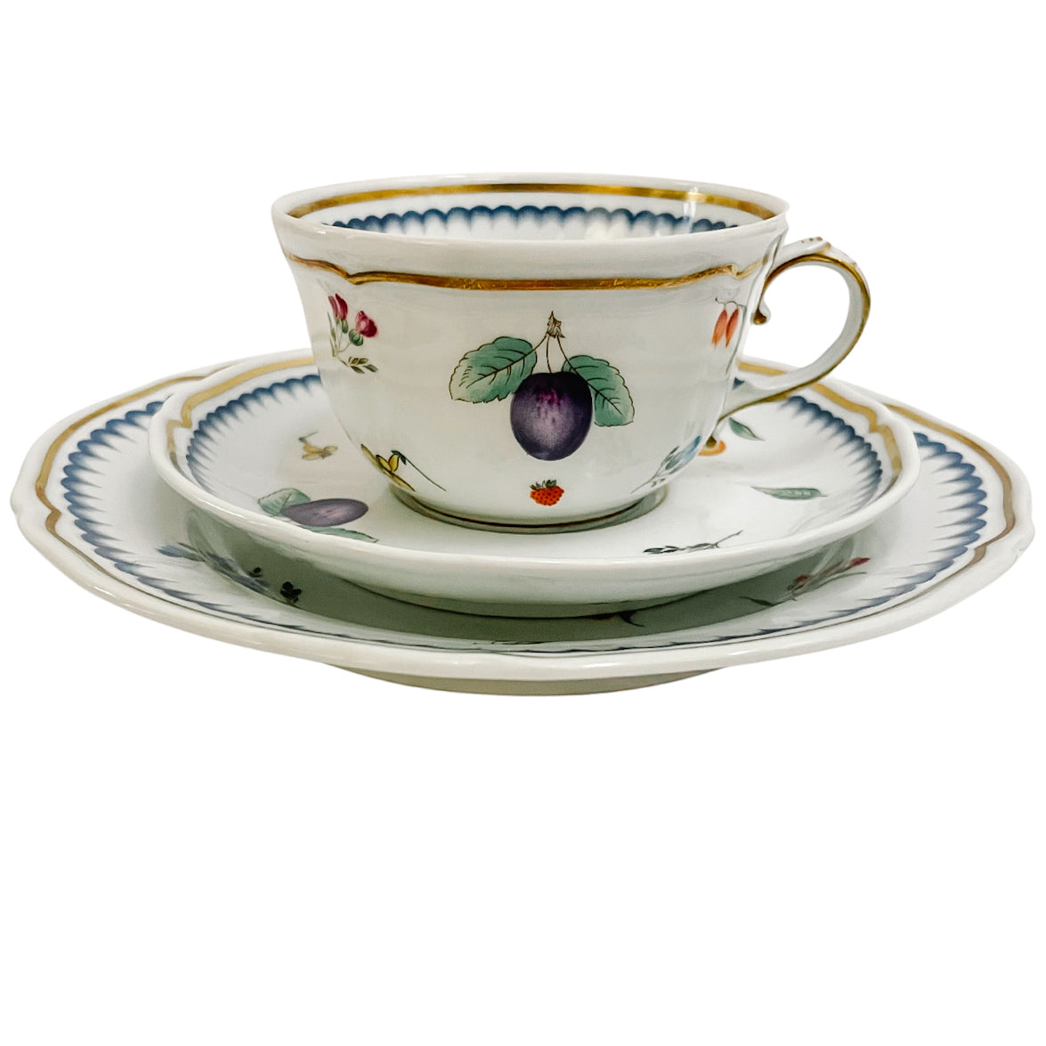 Richard Ginori Italian Fruit (Antico Doccia) Coffee Serving Set