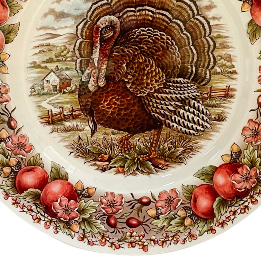 English Thanksgiving Turkey Dinner Plates 11" – House of Andaloo