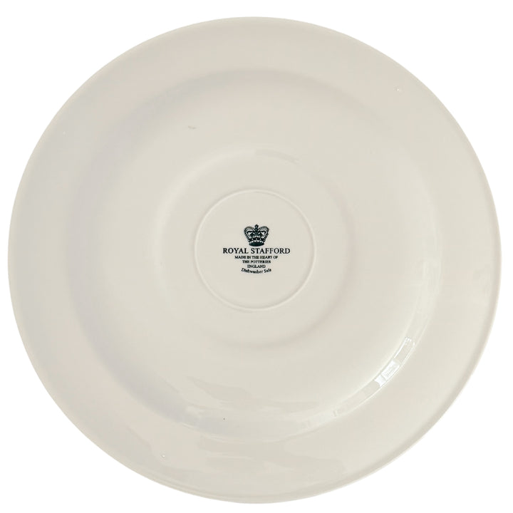 Royal Stafford English Brown Transferware Ducks & Acorns Thanksgiving Salad Plates, Set of 12