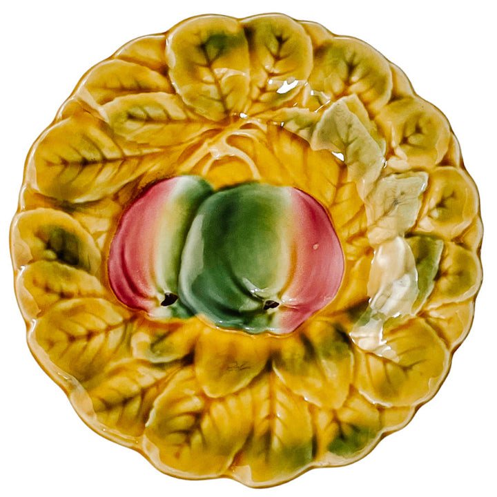 Sarreguemines French Faience Majolica Fruit Plates
