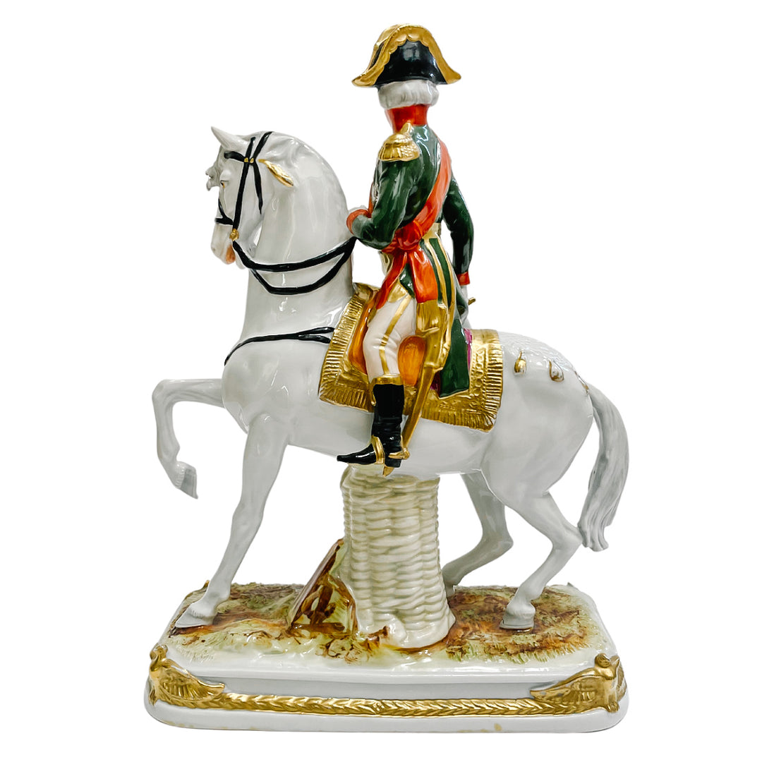 Scheibe Alsbach Porcelain Napoleonic Marshal Bessieres on Horse