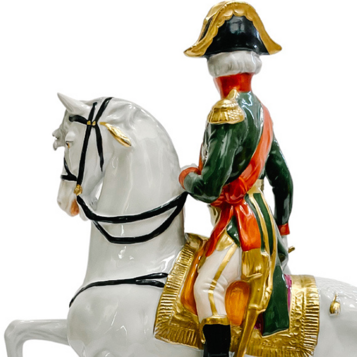 Scheibe Alsbach Porcelain Napoleonic Marshal Bessieres on Horse