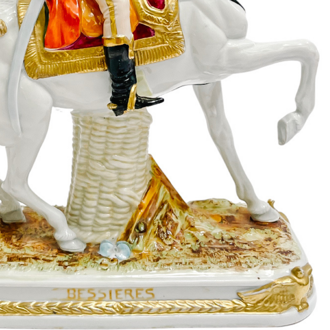 Scheibe Alsbach Porcelain Napoleonic Marshal Bessieres on Horse