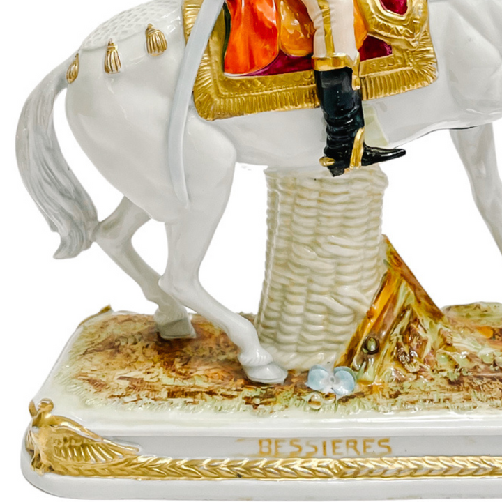 Scheibe Alsbach Porcelain Napoleonic Marshal Bessieres on Horse