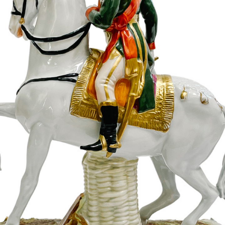 Scheibe Alsbach Porcelain Napoleonic Marshal Bessieres on Horse