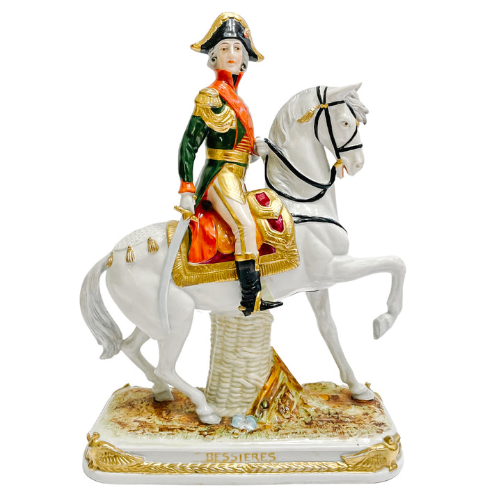 Scheibe Alsbach Porcelain Napoleonic Marshal Bessieres on Horse