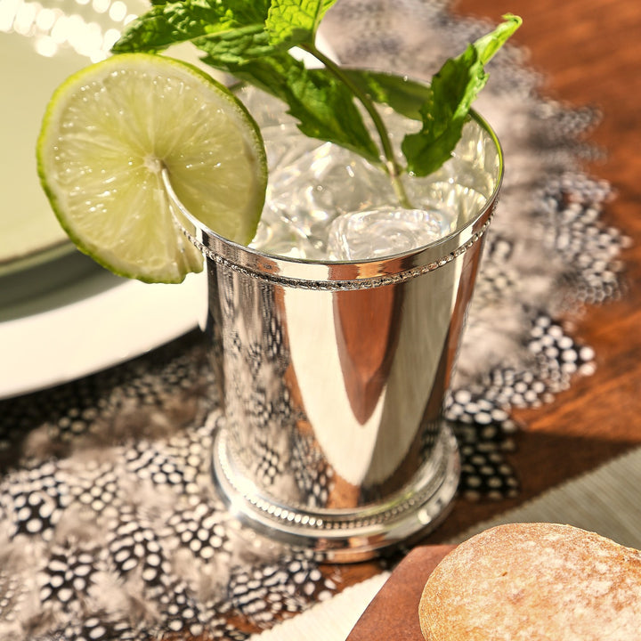 Silver-Plated Brass Mint Julep Cups Set