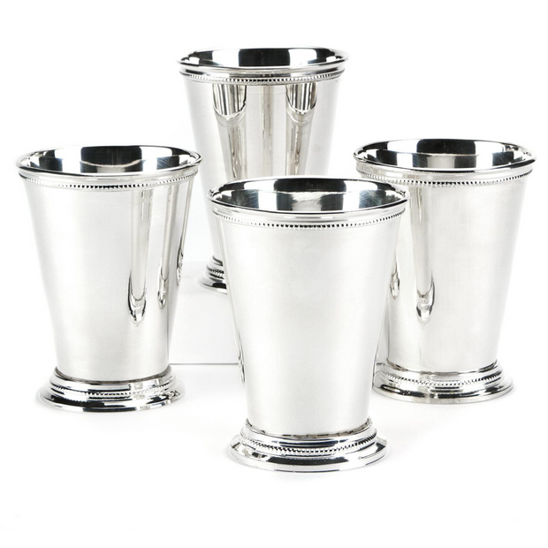 Silver-Plated Brass Mint Julep Cups Set