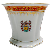 Small Scale Armorial Porcelain Cachepot