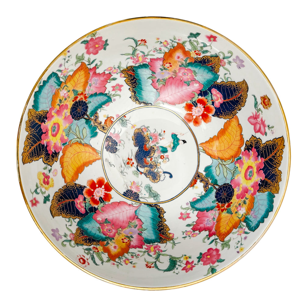 Tobacco Leaf Decorative Punch Bowl
