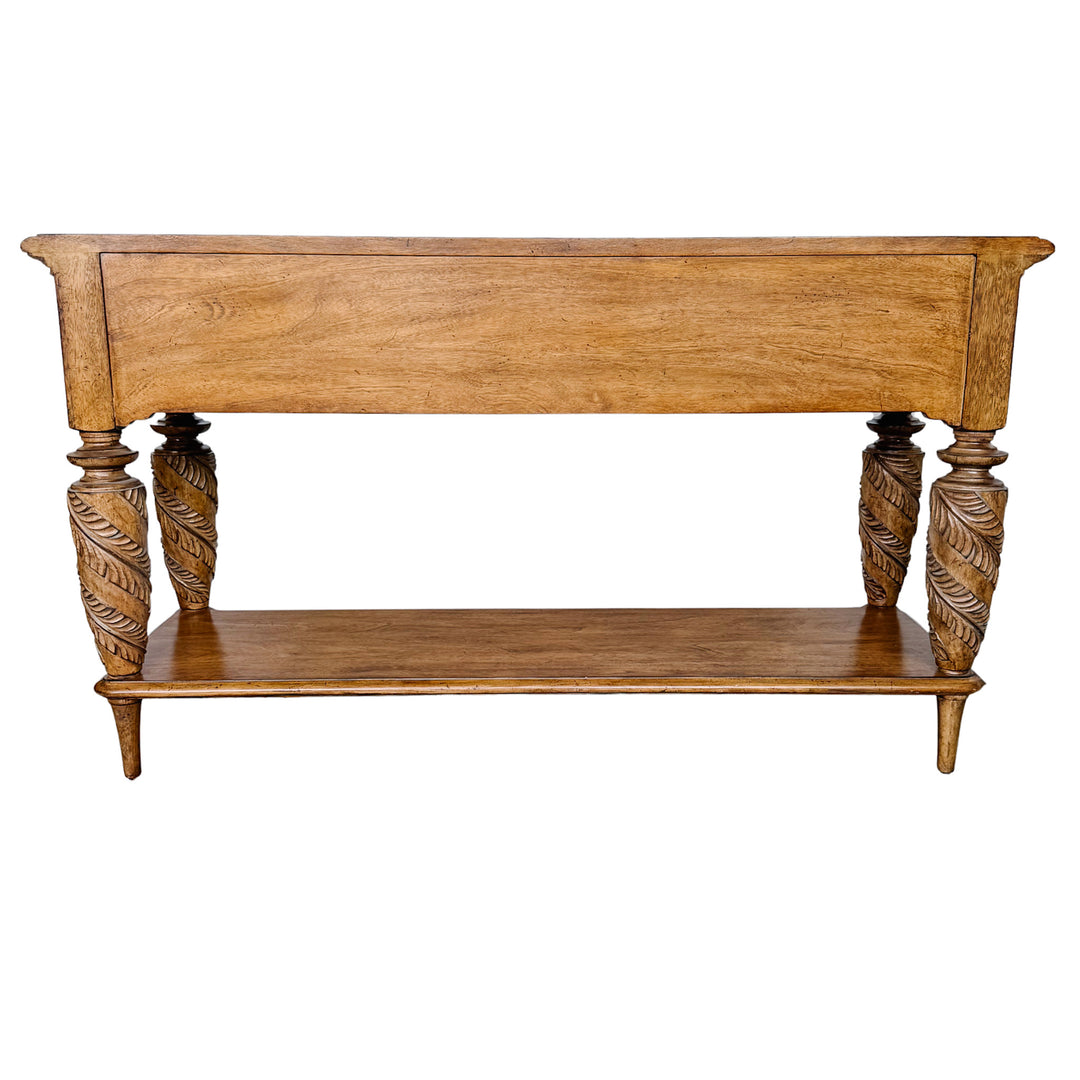 Tommy Bahama Home Tropical British Colonial Style Carved Console Table