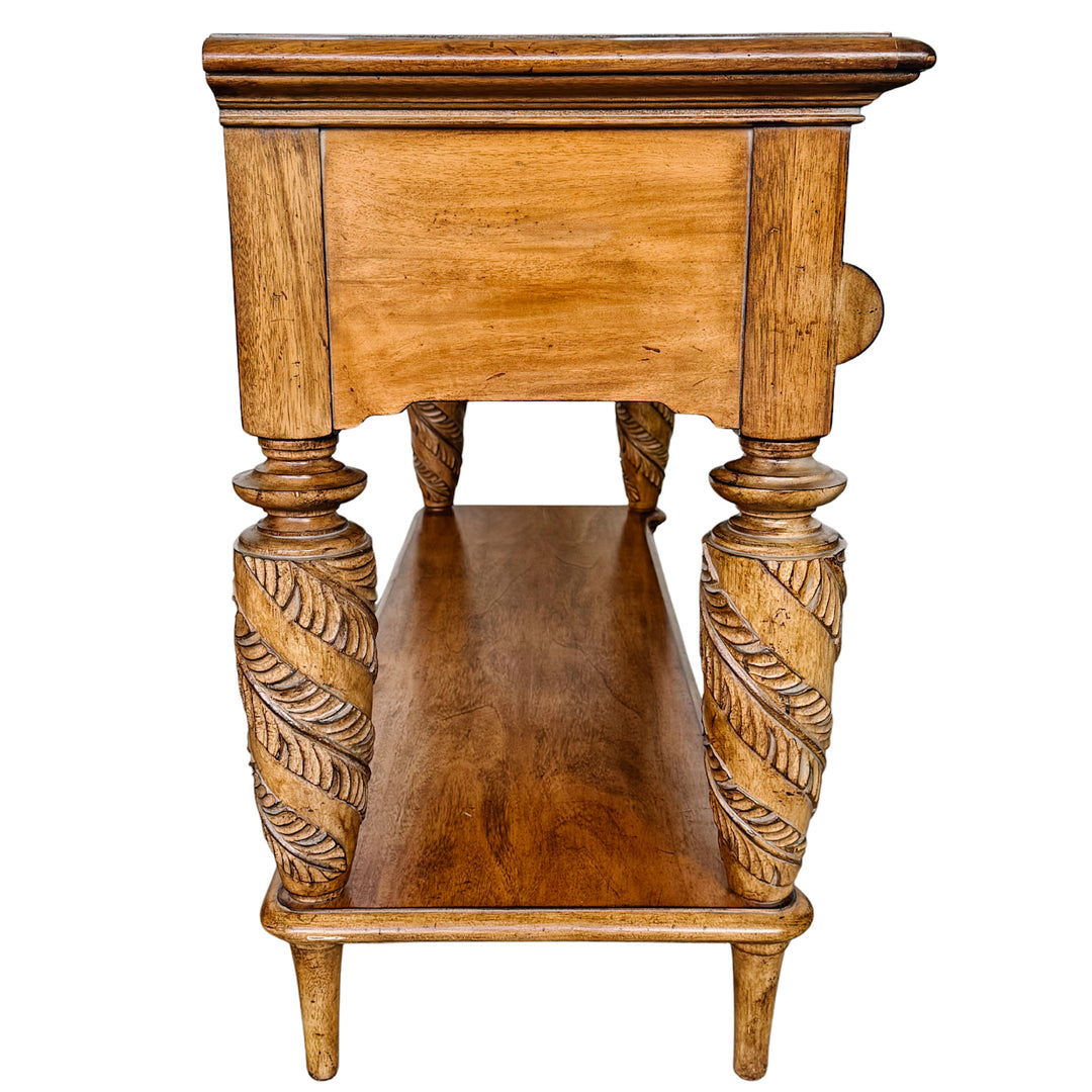 Tommy Bahama Home Tropical British Colonial Style Carved Console Table