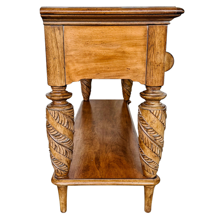 Tommy Bahama Home Tropical British Colonial Style Carved Console Table
