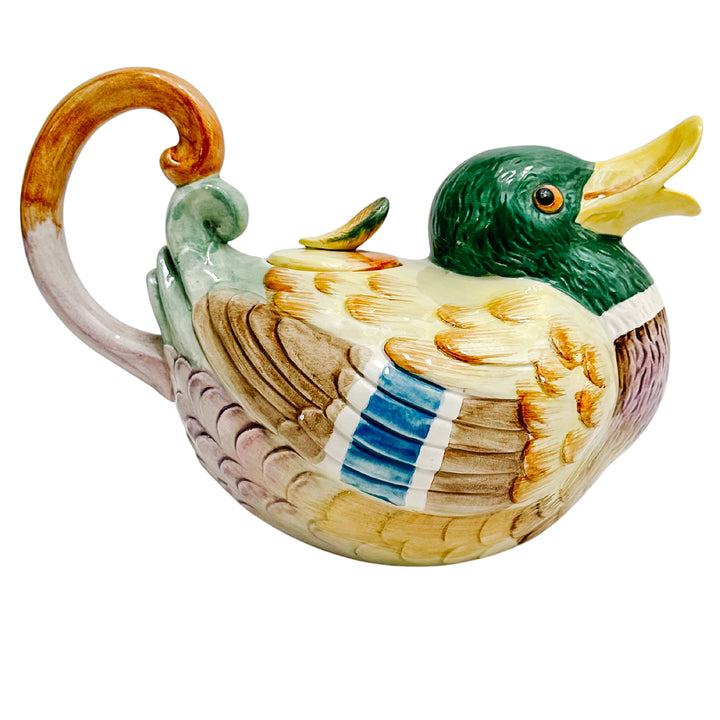 Vintage Fitz and Floyd Mallard Duck Teapot
