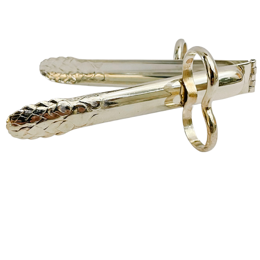 French Silverplated Asparagus Tongs