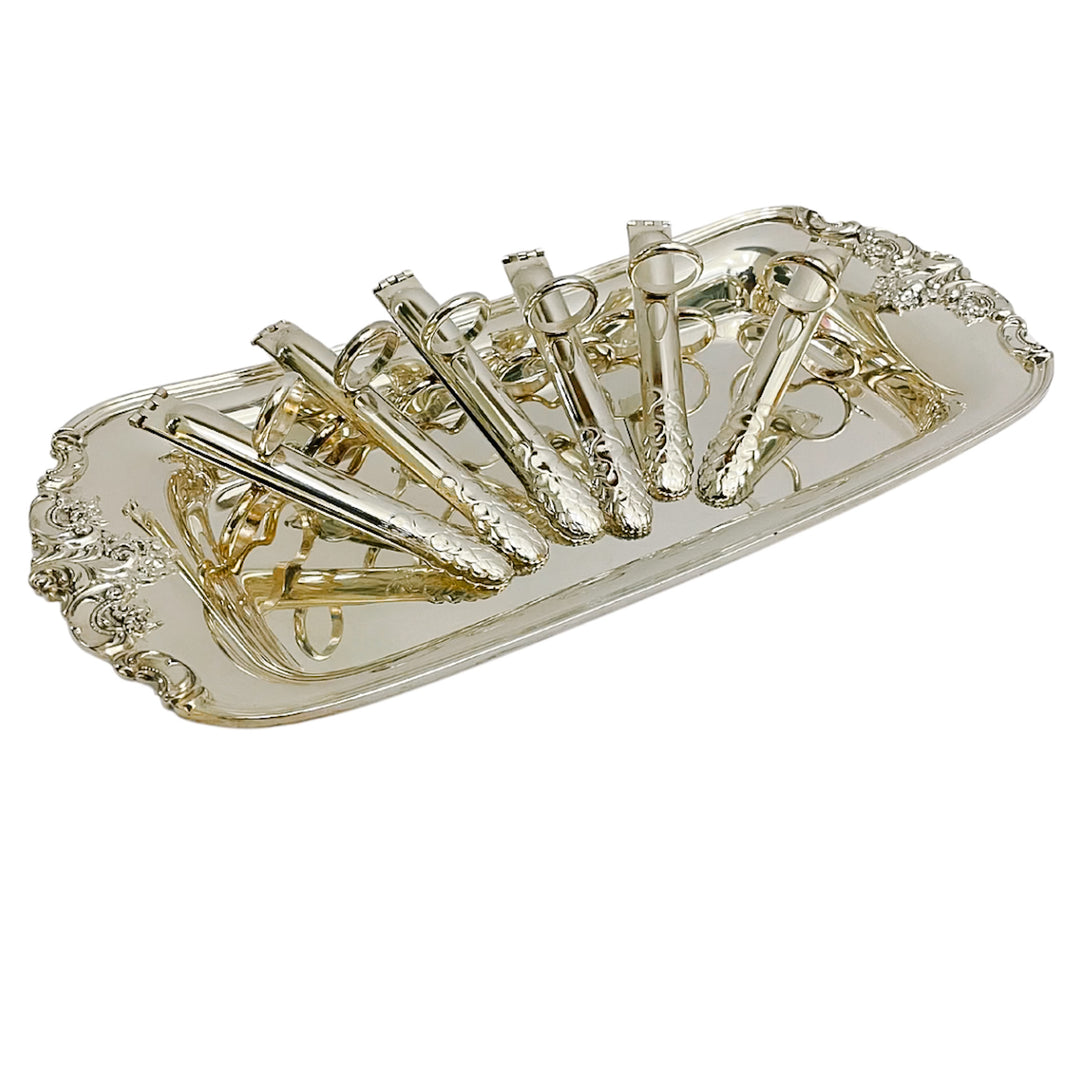 French Silverplated Asparagus Tongs