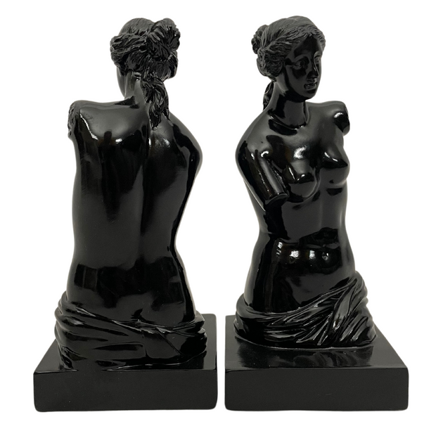 Venus De Milo Aphrodite Black Bookends