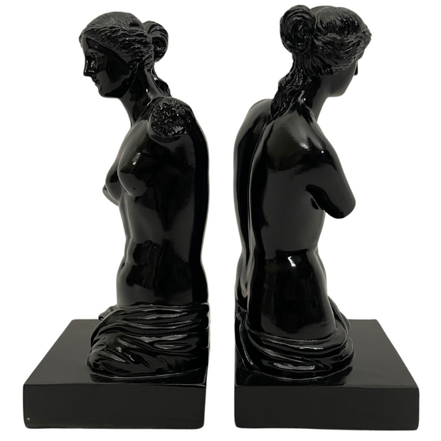 Venus De Milo Aphrodite Black Bookends