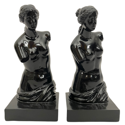 Venus De Milo Aphrodite Black Bookends