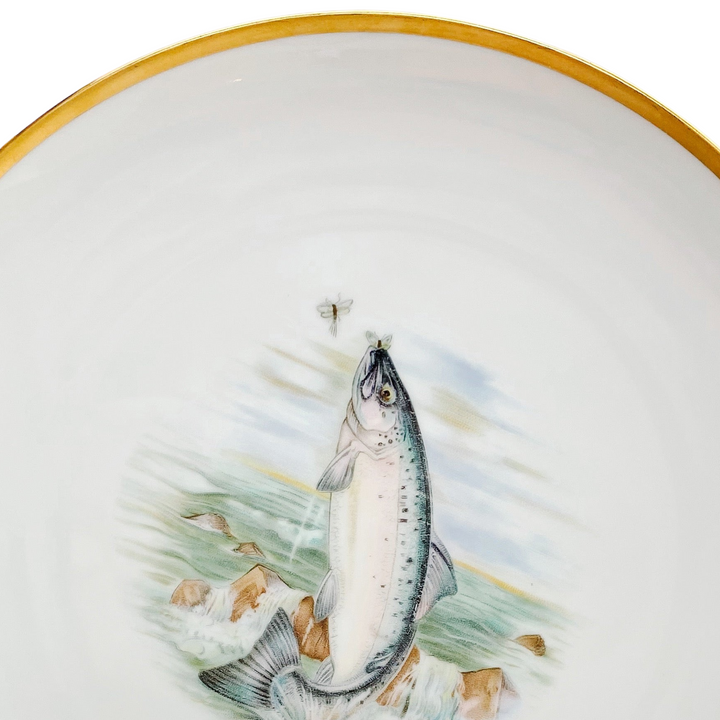 1950s Vintage Bavarian Landlocked Salmon Plate