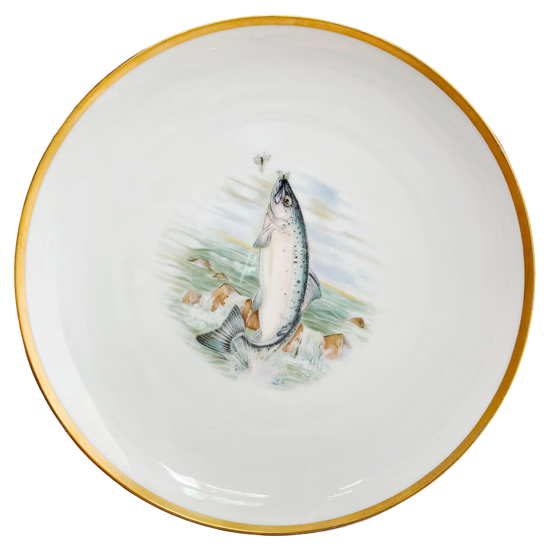 1950s Vintage Bavarian Landlocked Salmon Plate