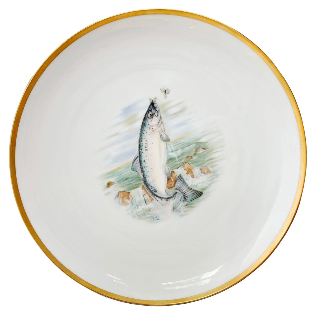 1950s Vintage Bavarian Landlocked Salmon Plate