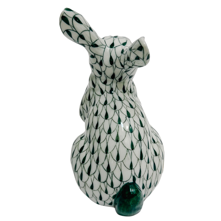 Andrea by Sadek Green & White Fishnet Bunny