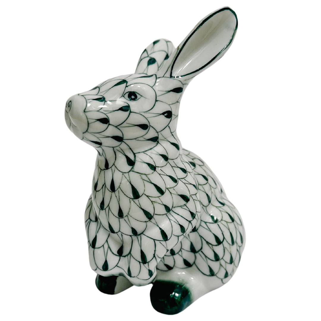 Andrea by Sadek Green & White Fishnet Bunny