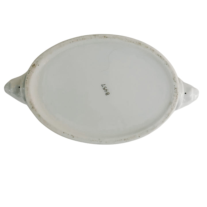 Petite Scalloped Jardiniere With Lion Head Handles