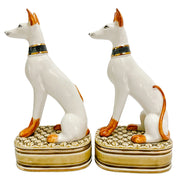 Vintage Andrea by Sadek Whippet Dog Bookends